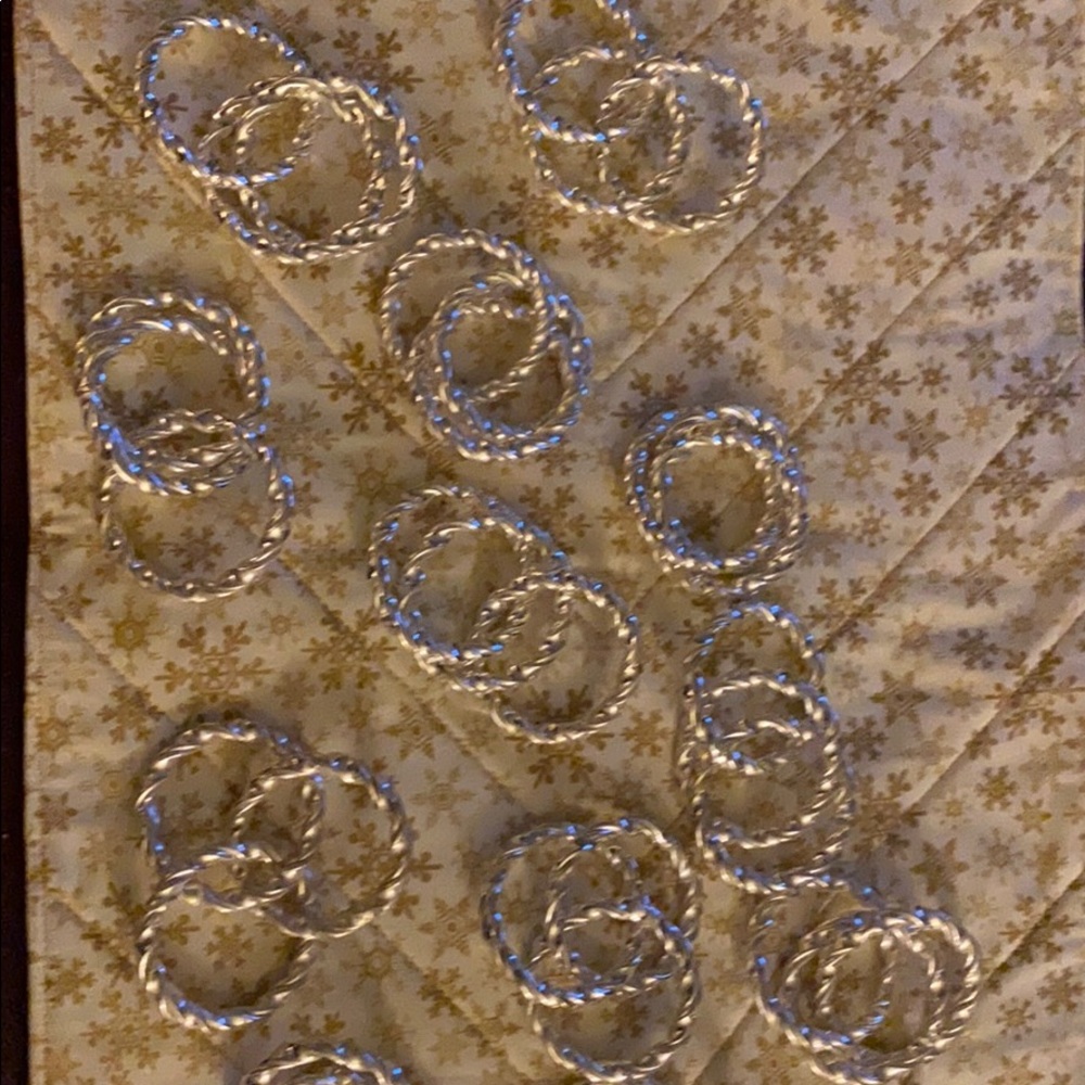 Silver napkin rings!